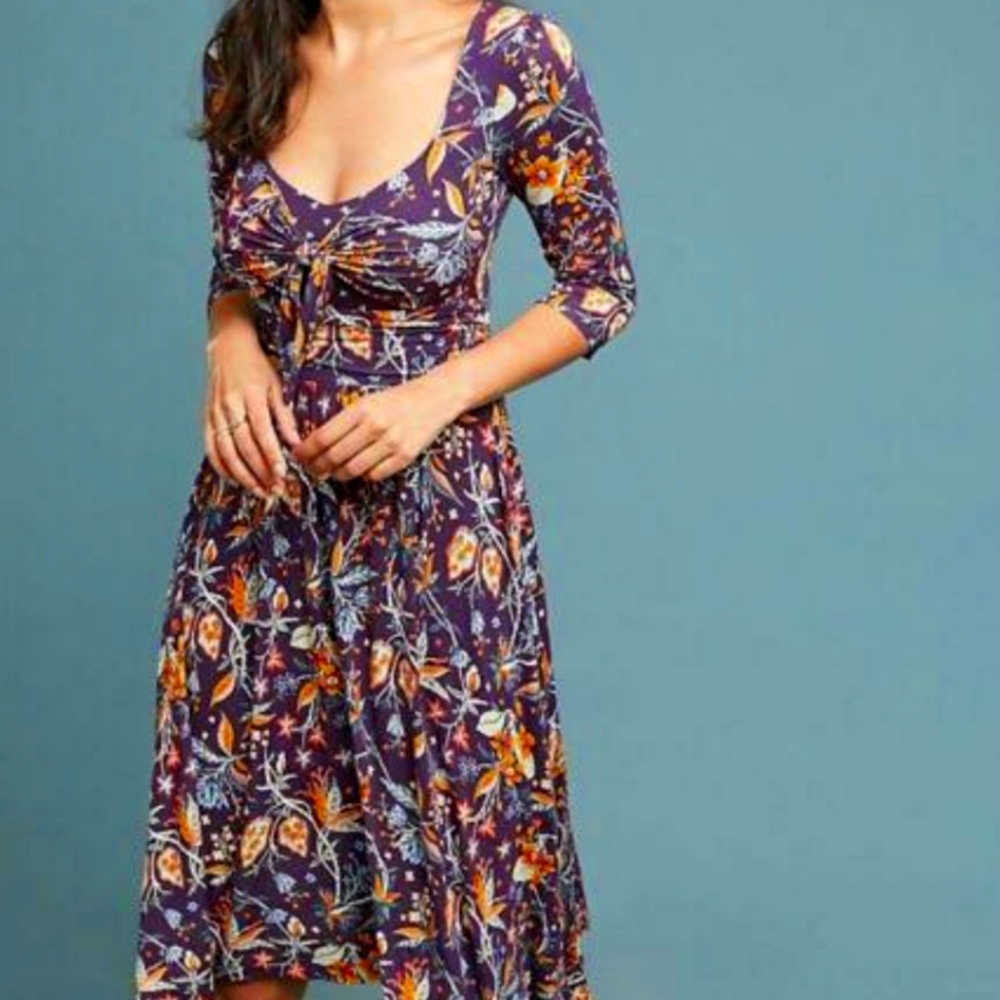 Anthropologie Maeve Asymmetrical Hem Dress